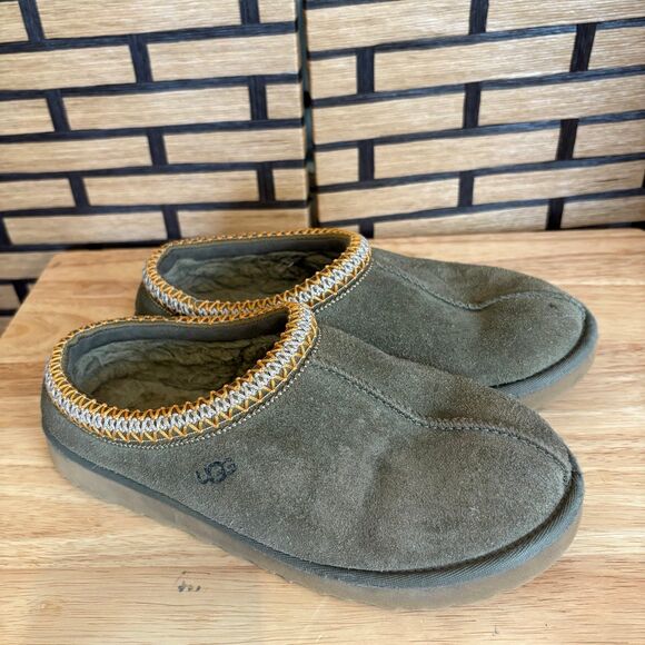 UGG Green Tasman Slippers Size 9 - Picture 1 of 8